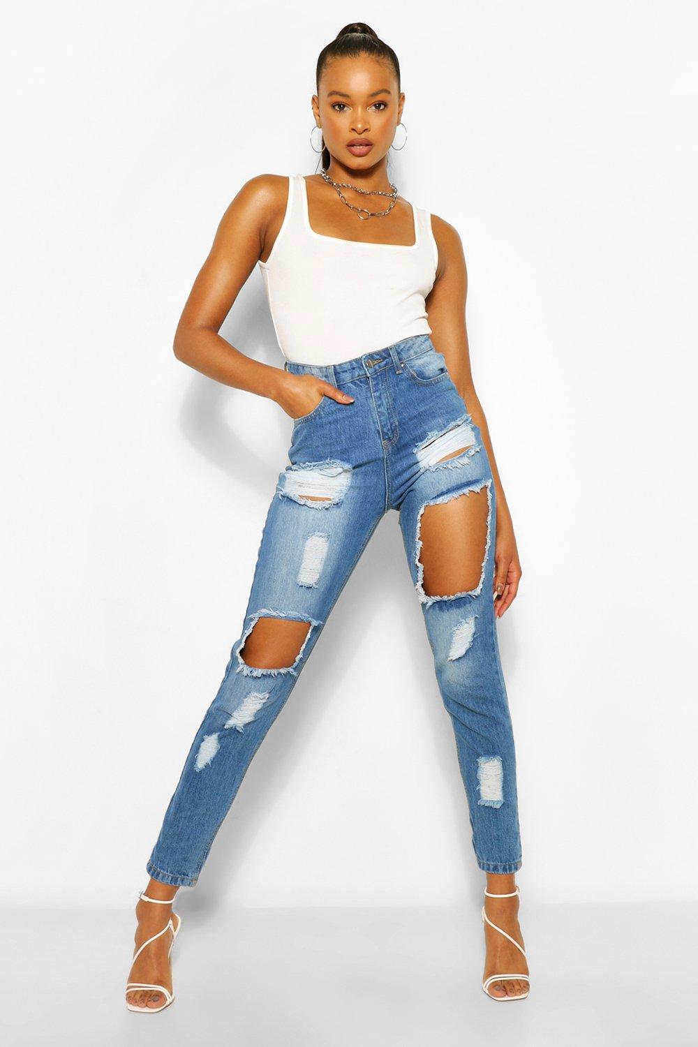 Cute mom best sale jeans ripped